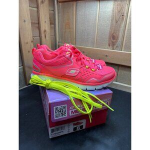 Skechers Womens Sport Synergy A Lister Memory Foam Sneakers Hot Pink Size 8